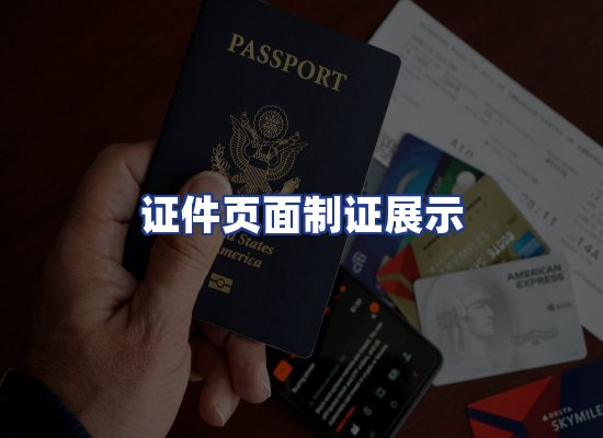 证件页面制证展示